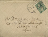 Envelope addressed to Colonel William Preston Johnston