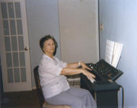 Violet Boudreaux on keyboard
