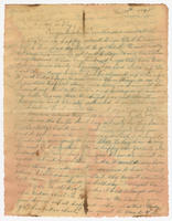 Letter to Miss Elizabeth Whatley from Mrs. J.S. Parrish (front)