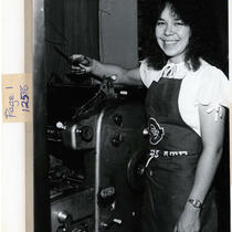 Anita Cannon, printer at The Printing Place